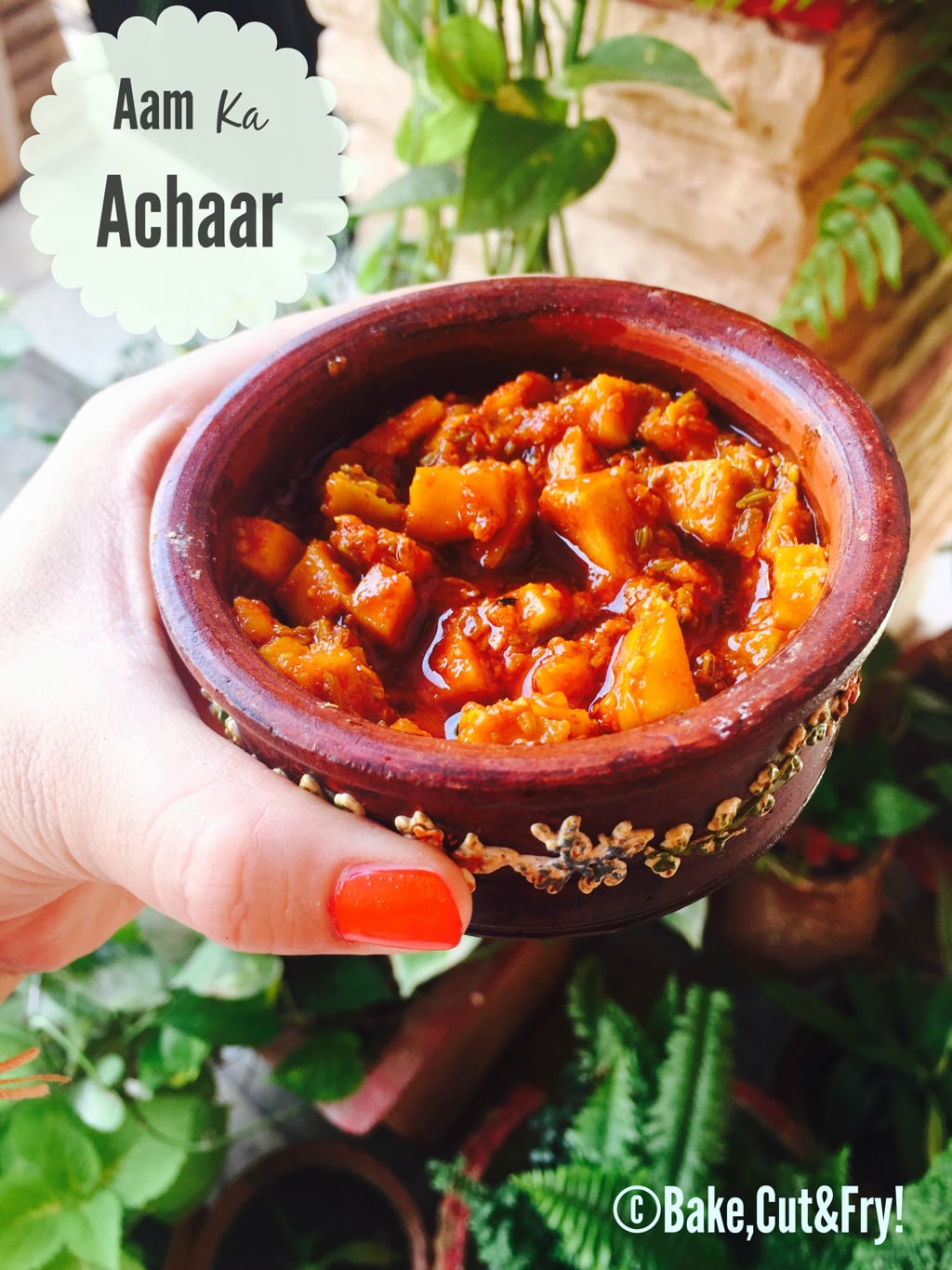 Instant Mango Pickle Recipe m Ka Achar Summer Special Bake Cut Fry